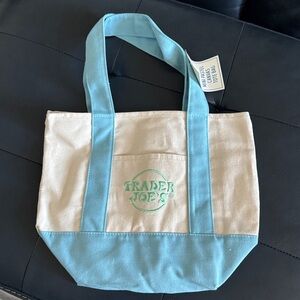 Trader Joe’s Tiffany Trim Canvas Tote Bag - New